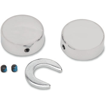 Swingarm Pivot Bolt Covers Chrome for 1984-1999 Harley Softail Models