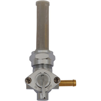 DRAG SPECIALTIES DS-390219 Fuel Petcock Valve - Rear - Chrome - 22 mm
