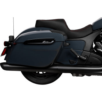 Drag Specialties Freedom Touring Seat 0810‑2474 – Indian Challenger 2020‑2025 / Chieftain PowerPlus 2025 – Vinyl Double Diamond Red Stitch