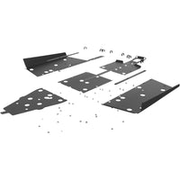 Seizmik UHMW Skid Plate Kit with integrated tree kickers installed on Polaris General XP 1000