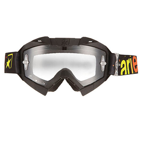 Ariete Adrenaline Adult OTG MX Goggles – Clear Lexan Lens – Offroad ATV Dirt Bike – Multiple Colors
