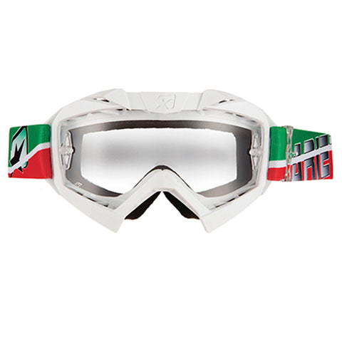 Ariete Adrenaline Adult OTG MX Goggles – Clear Lexan Lens – Offroad ATV Dirt Bike – Multiple Colors
