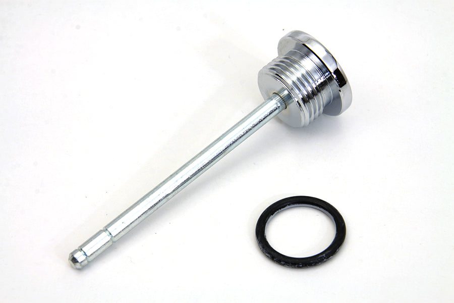 Chrome Transmission Filler Plug & Dipstick – Fits Harley FLST / FXD / FLT / FXST / FXR (1987–2006) – Replaces OEM 37075‑87 – Made in USA