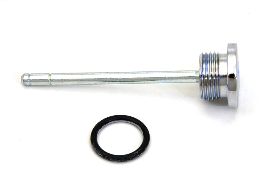 Chrome Transmission Filler Plug & Dipstick – Fits Harley FLST / FXD / FLT / FXST / FXR (1987–2006) – Replaces OEM 37075‑87 – Made in USA