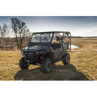 Moose Offroad 2317‑0515 Glass Windshield for Honda Pioneer 1000, 1000‑5, and 1000‑6 with powder‑coated frame and dual sliding vents