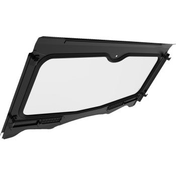 Moose Offroad 2317‑0517 Glass Windshield for Kawasaki Teryx and Teryx4 with powder‑coated frame, rubber gasket seal, and dual sliding vents