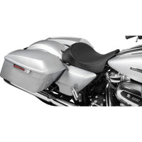 Drag Specialties Smooth Solo Front Seat with Backrest Option for Harley FL Touring 2008‑2023