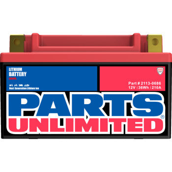 Parts Unlimited 2113-0686 Lithium LiFePO4 Battery HJTX9-FP – 210 CCA – Ultra Lightweight ATV, Off‑Road & Street Battery