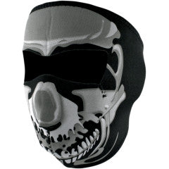 ZAN Headgear Neoprene Full Face Mask Windproof Adult One Size Nylon Bound Edges Hook Loop Closure Helmet Compatible Adventure Street Off Road Choose Design