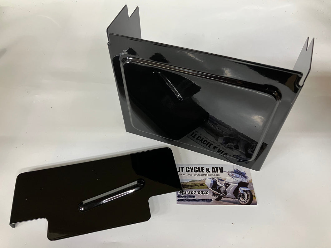 Black Gloss Battery Cover Kit Harley Dyna Wide Glide FXDWG 1997-2005 66375-97/66368-97