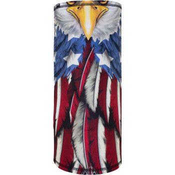 ZAN Headgear SportFlex Motley Tube Mid Weight Neck Gaiter Face Mask Stretch UV50 Versatile Balaclava Scarf Beanie Ear Warmer Finished Hems