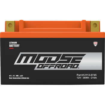 Moose Offroad HUTX14H‑FP Lithium LiFePO4 Battery – Ultra‑Light 280A CCA High‑Performance ATV / UTV / Street Battery
