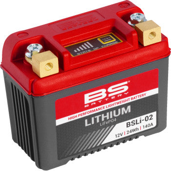BS Battery BSLi‑02 Lithium LiFePO4 lightweight 140A CCA motorcycle ATV battery