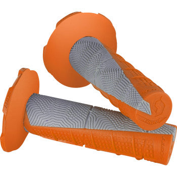 Scott Deuce NEON MX Grips – Double Density – Half Waffle – Includes Donuts – Full Twist Throttle – 7/8" Bars – Made in USA