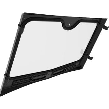 Moose Offroad 2317‑0514 Glass Windshield for Polaris Ranger SP 570 and PRO XD Mid‑Size with powder‑coated frame, rubber gasket seal, and dual sliding vents