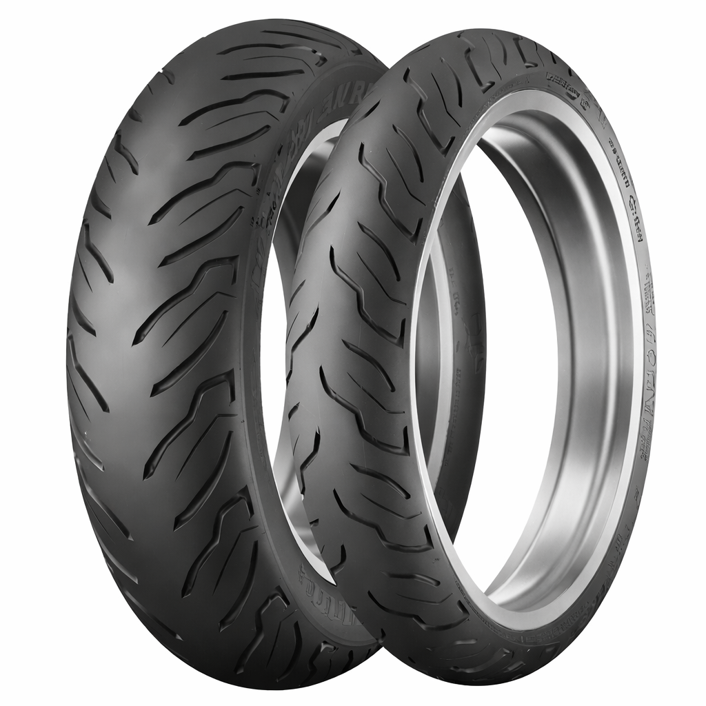 Dunlop AE2 Blackwall Tire Set 130/80B17 Front + 180/65B16 Rear Harley Touring Cruiser V-Twin Multi-Tread AE2 Series
