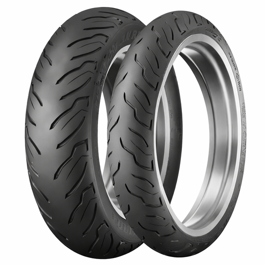 Dunlop AE2 Blackwall Tire Set 130/80B17 Front + 180/65B16 Rear Harley Touring Cruiser V-Twin Multi-Tread AE2 Series