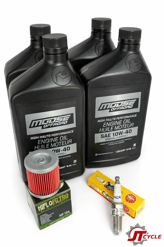 Suzuki LTF250 LTF300 LT4WD QuadRunner KingQuad Oil Change Tune‑Up Kit – Moose Offroad / NGK / HifloFiltro