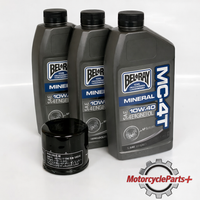 Suzuki SV650 Oil Change Kit with BelRay 10W‑40 motor oil and HifloFiltro oil filter for 1999‑UP models
