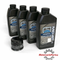 Suzuki GSX600 Katana Oil Change Kit with BelRay 10W‑40 motor oil and HifloFiltro oil filter for 1988‑UP models
