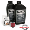 Yamaha YZ250F YZ450F WR250F WR450F Oil Change Filter Kit with Moose Offroad 10W‑40 motor oil, oil filter, and gaskets for 4‑stroke models
