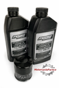 Arctic Cat 650 H1 07‑11 Prowler XT 06‑09 700 07‑18 Oil Change Kit with Moose Offroad 10W‑40 motor oil and HiFlo oil filter for Arctic Cat ATV and UTV models
