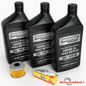Honda TRX400 FW 95‑04 TRX450 Foreman Oil Change Tune‑Up Kit with Moose Offroad 10W‑40 motor oil, HiFlo Filtro oil filter, and NGK DPR7EA‑9 spark plug for Honda ATV models
