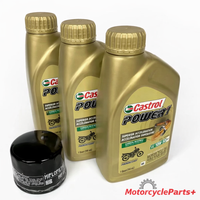 Castrol Full Synthetic Oil Change Kit for Ducati 350–696cc Motorcycles – Monster, Scrambler, Pantah, F3 – Includes Filter