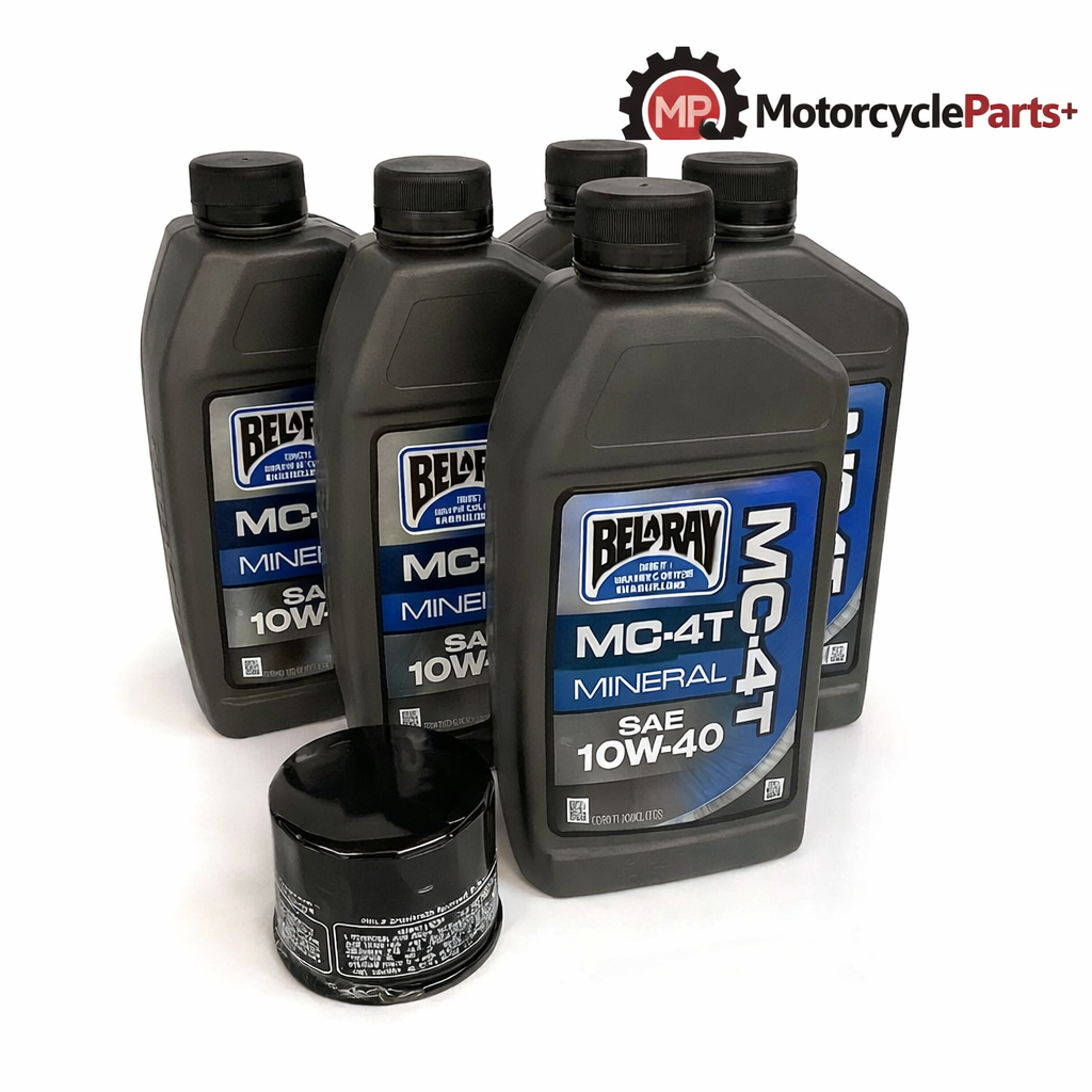 Suzuki Boulevard Oil Change Kit BelRay 10W‑40 Made in USA + HiFlo Filter