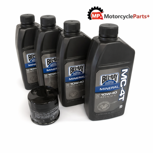 Yamaha V‑Star / Stryker / Super Ténéré Oil Change Kit BelRay 10W‑40 Made in USA + Premium Filter