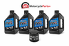 Yamaha Waverunner F150 F250 FX SHO HO FZR FZS oil filter change kit with Maxima PWC 10W‑40 Marine Oil and HiFlo HF740 filter
