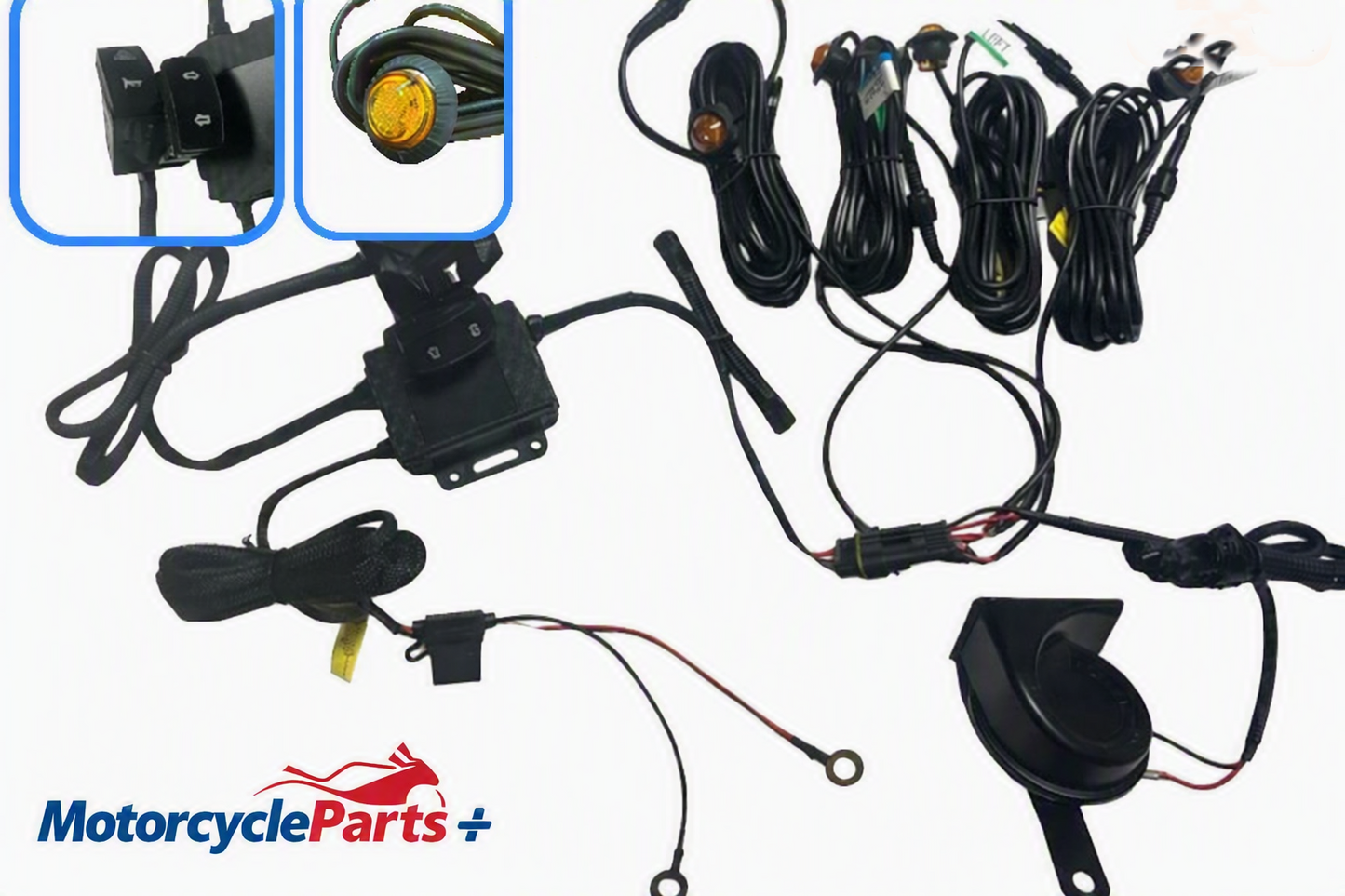Universal SxS / UTV Street Legal Turn Signal & Horn Kit – Fits Polaris Ranger, Can‑Am Defender, Kawasaki Mule, Honda Pioneer, Yamaha Viking, Arctic Cat Prowler