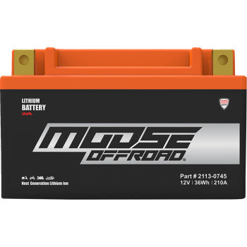Moose Offroad HUTX9‑FP Lithium LiFePO4 lightweight 210A CCA ATV motorcycle battery