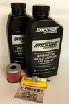 Suzuki DR125 DRZ125 DR200 Oil Change Tune‑Up Kit – Moose Offroad 10W‑40 + NGK DR8EA Spark Plug + Oil Filter – Fits All Years