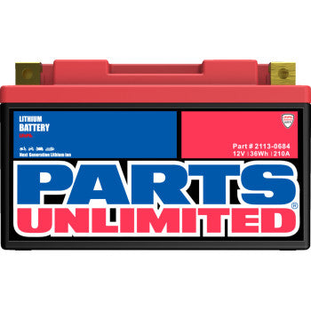 Parts Unlimited HJT9B‑FP Lithium LiFePO4 lightweight motorcycle battery 210A CCA