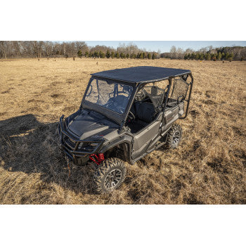 Moose Offroad 2317‑0515 Glass Windshield for Honda Pioneer 1000, 1000‑5, and 1000‑6 with powder‑coated frame and dual sliding vents