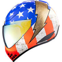 ICON Domain™ Amerikarma Limited Edition Full‑Face Helmet – Glory – 2XL – FRP Composite – Hydradry Liner – Rapid‑Release Shield