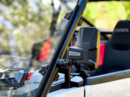 Seizmik Embark UTV Side View Mirrors 18114 – Vertical Adjustable Clamp Mirror Pair for Polaris Ranger, RZR, Can‑Am, Honda, Kawasaki – Fits 1.75″–2″ ROPS