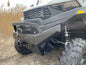 Polaris Ranger SP570 front brushguard with integrated winch mount and round stinger bar