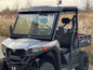 CFMoto UForce 600 laminated safety glass windshield with metal frame and hand wiper