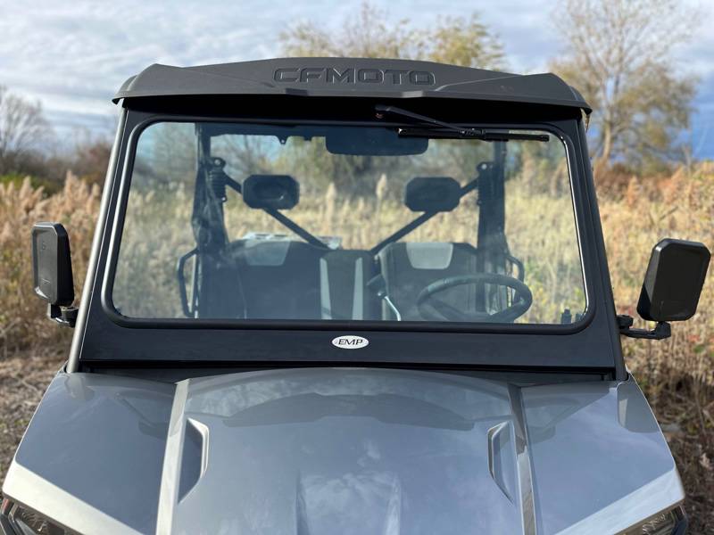 2023 CFMOTO UForce 600 Laminated Glass Windshield – Metal Frame – Hand Wiper – DOT Rated