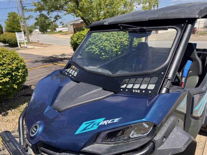 CFMOTO ZForce 950 / 950 Sport‑4 / ZForce 800 Laminated Glass Windshield – Vented – DOT Rated – Hand Wiper
