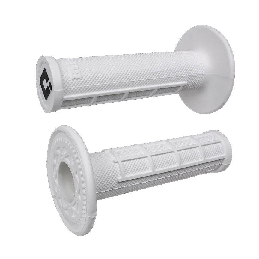 ODI Ruffian Half Waffle MX Motorcycle Dirtbike E-Bike Medium Compound Rubber Grips for Twist Throttle Made in The USA
