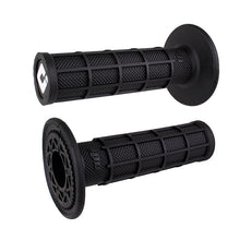 Load image into Gallery viewer, ODI Ruffian Full Waffle MX Motorcycle Dirtbike E-Bike Medium Compound Rubber Grips Black for Twist Throttle Made in The USA

