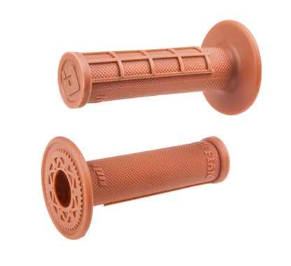ODI Ruffian Half Waffle MX Motorcycle Dirtbike E-Bike Medium Compound Rubber Grips for Twist Throttle Made in The USA