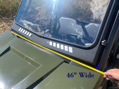 2015–2026 Polaris Ranger SP570 / Mid‑Size 500 / 570 / EV Laminated Glass Windshield – PRO‑FIT Cage – Wiper Included