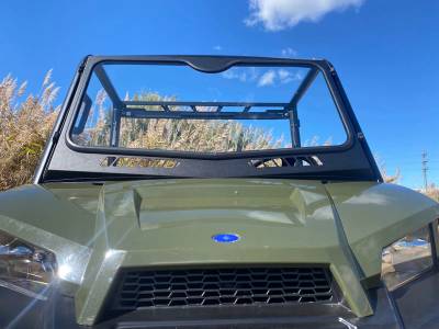 2015–2026 Polaris Ranger SP570 / Mid‑Size 500 / 570 / EV Laminated Glass Windshield – PRO‑FIT Cage – Wiper Included