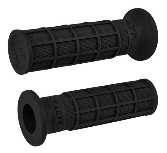 ODI HART-LUCK SIGNATURE FULL-WAFFLE SLIP-ON RUBBER 1" MOTORCYCLE STREET CRUISER HARLEY V-TWIN GRIPS