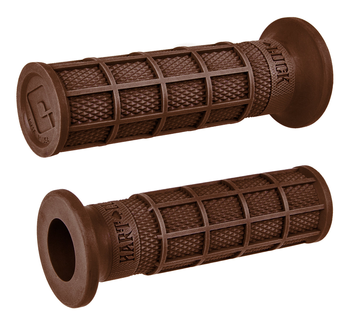 ODI HART-LUCK SIGNATURE FULL-WAFFLE SLIP-ON RUBBER 1" MOTORCYCLE STREET CRUISER HARLEY V-TWIN GRIPS