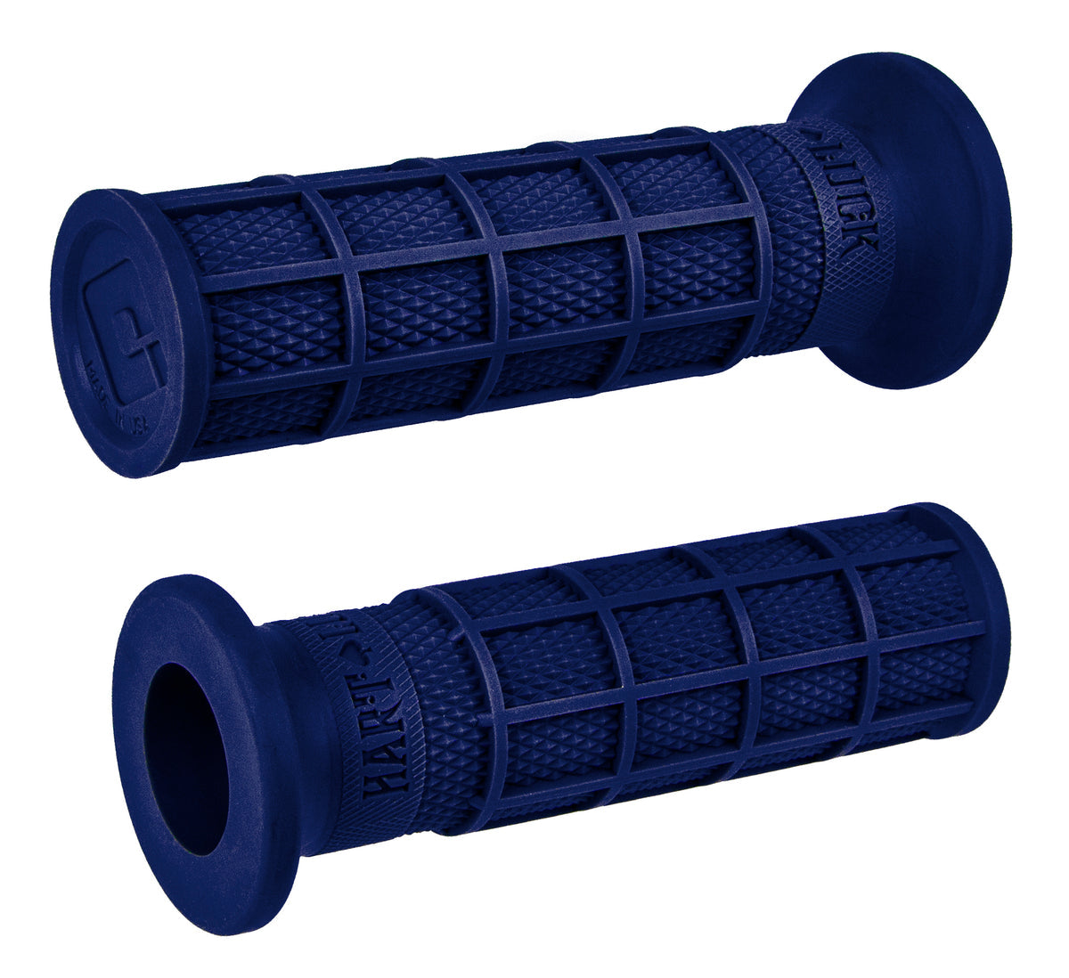 ODI HART-LUCK SIGNATURE FULL-WAFFLE SLIP-ON RUBBER 1" MOTORCYCLE STREET CRUISER HARLEY V-TWIN GRIPS